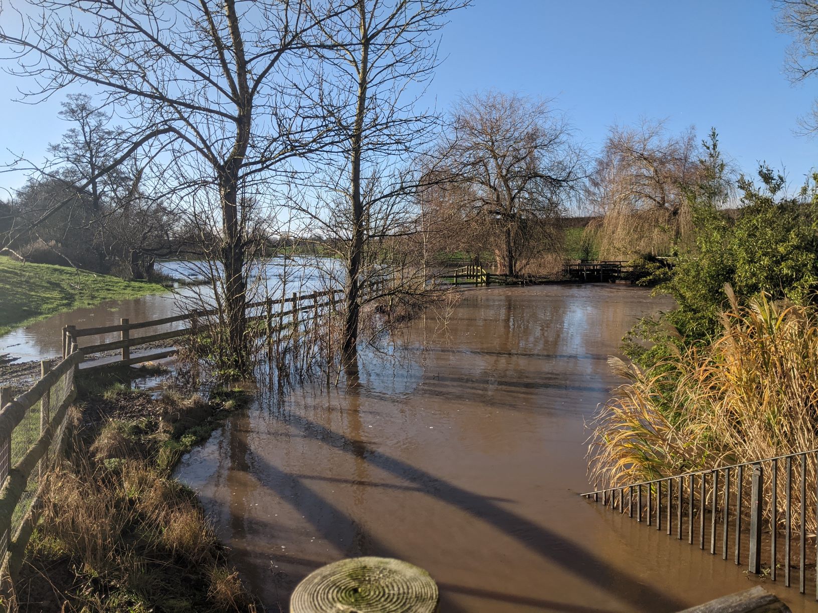 Flooding near Hankelow Mill, December 27th